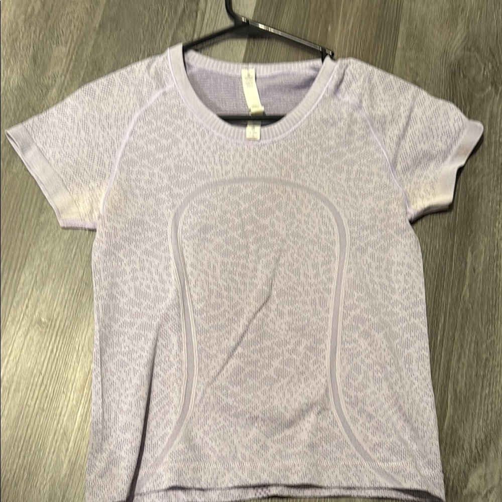 Purple swiftly tech short sleeve shirt